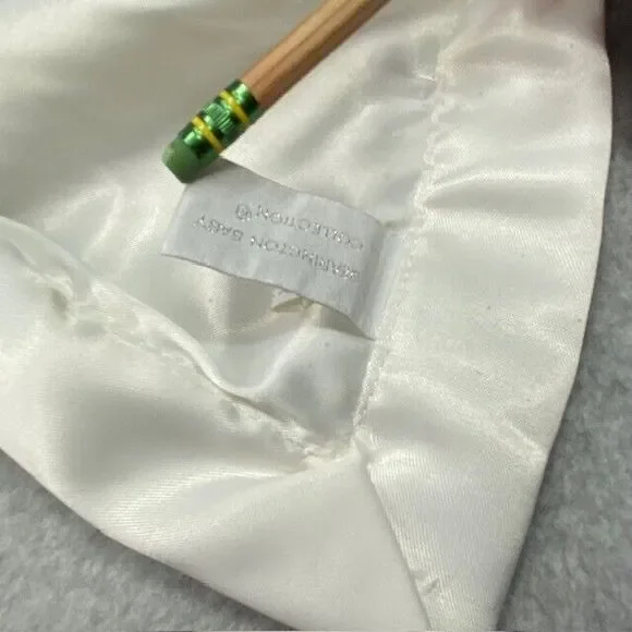 Bearington Baby Teddy Bear Plush Large Lovey Security Blanket White Embroidered - Picture 7 of 12